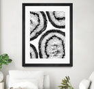 Gray Black White Agate with Black Silver Glitter #3 #gem by Anita & Bella Jantz on GIANT ART - gray photo illustration