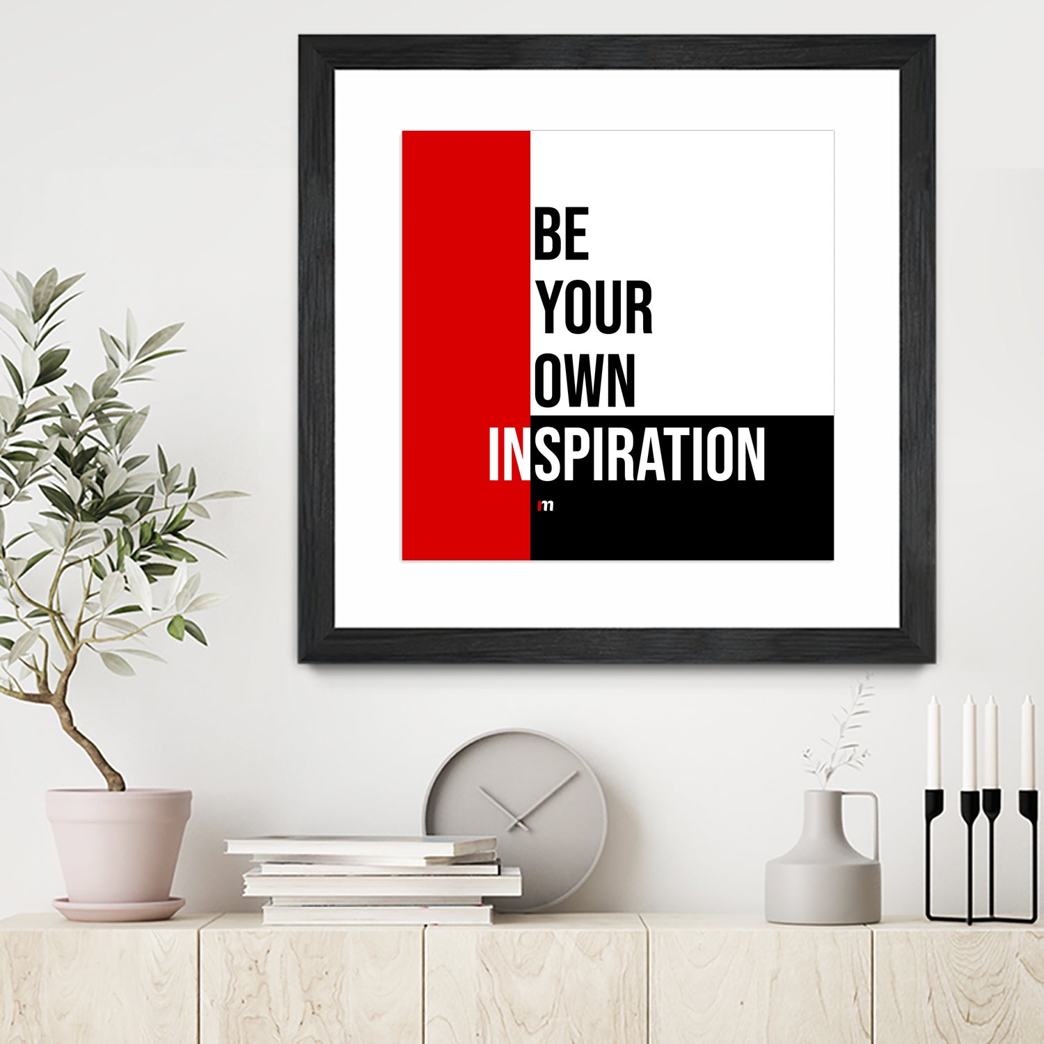 Your Inspiration by Mariana Angelova on GIANT ART - red typography