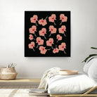 Delicate Hibiscus Flowers by Vanka Manitarka on GIANT ART - pink digital painting