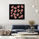 Delicate Hibiscus Flowers by Vanka Manitarka on GIANT ART - pink digital painting