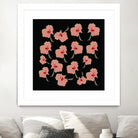 Delicate Hibiscus Flowers by Vanka Manitarka on GIANT ART - pink digital painting