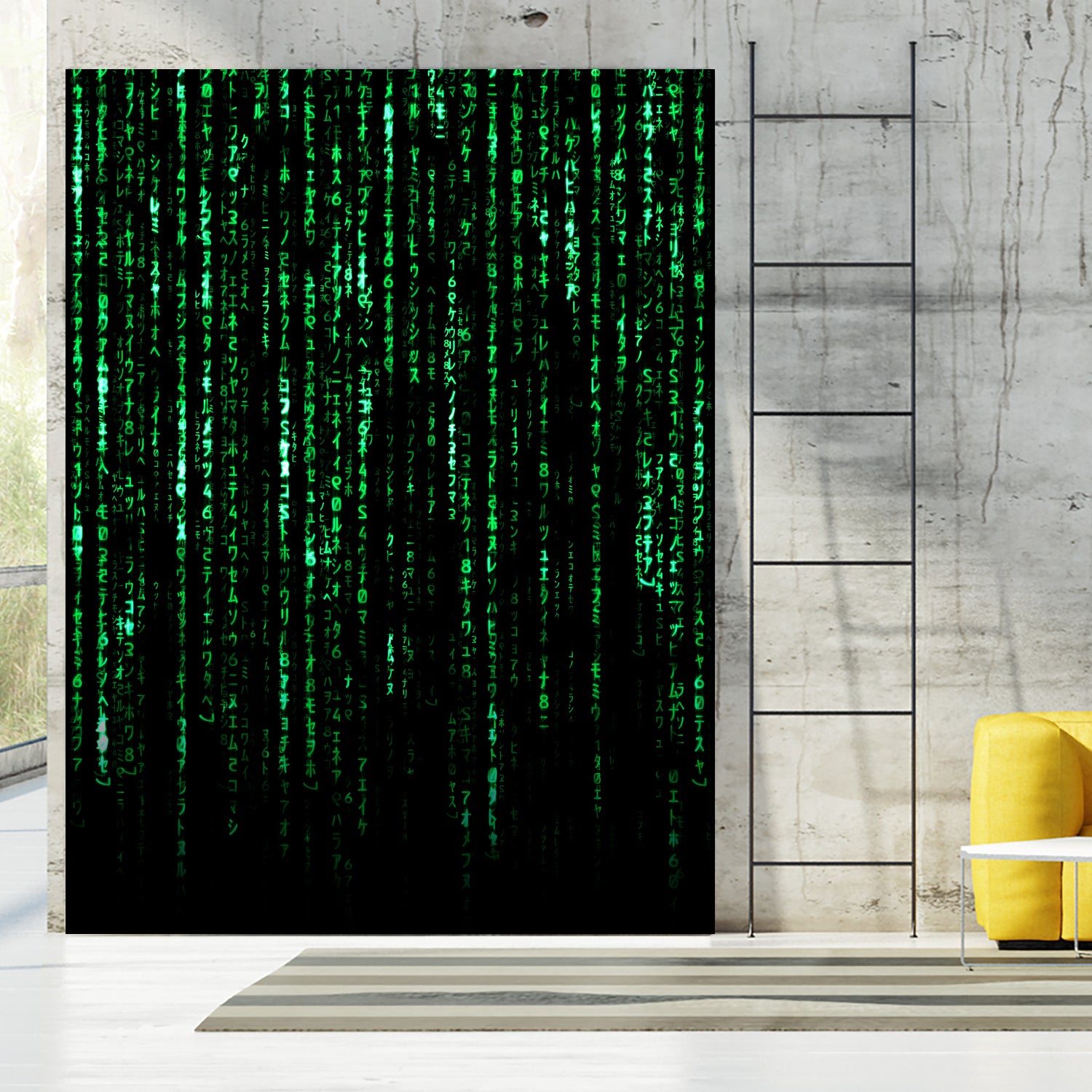 The Matrix Code by Nikita Abakumov on GIANT ART - black digital painting