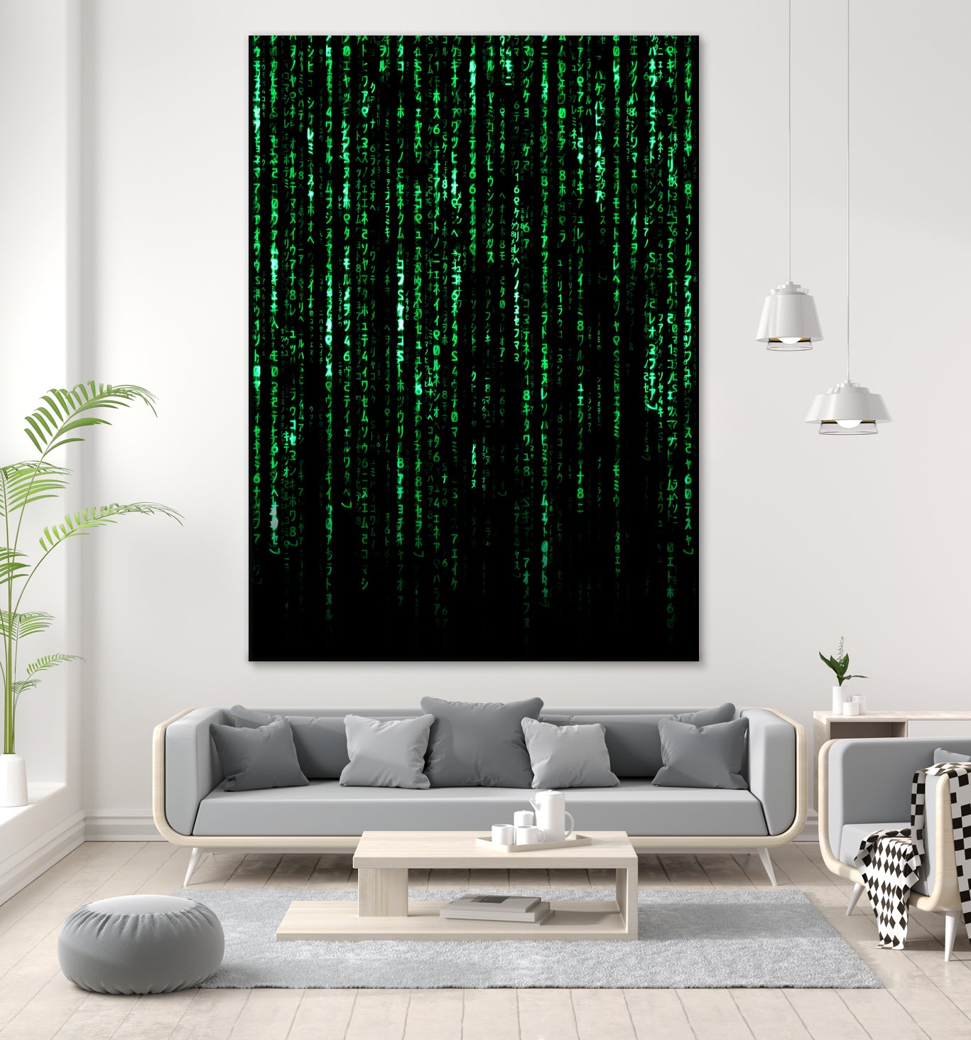 The Matrix Code by Nikita Abakumov on GIANT ART - black digital painting