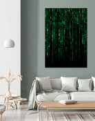 The Matrix Code by Nikita Abakumov on GIANT ART - black digital painting