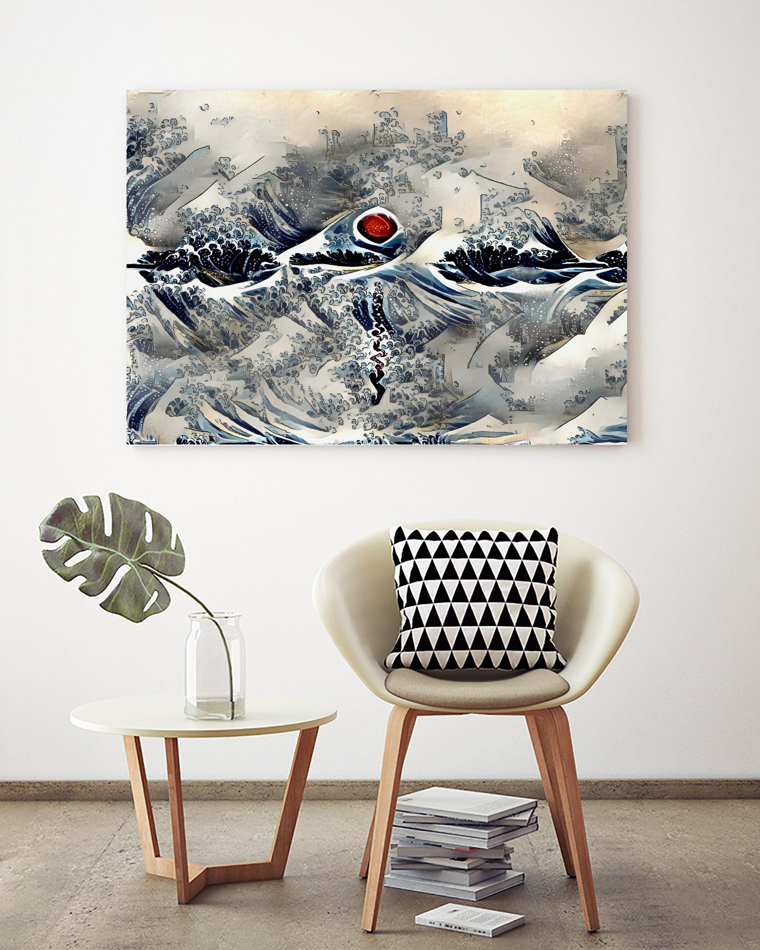 Red Sunset by Bruce Rolff on GIANT ART - gray digital painting