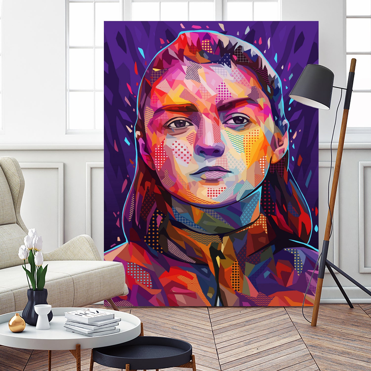 Pop Arya Stark by Alessandro Pautasso on GIANT ART - fuchsia digital painting