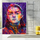 Pop Arya Stark by Alessandro Pautasso on GIANT ART - fuchsia digital painting