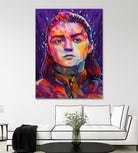 Pop Arya Stark by Alessandro Pautasso on GIANT ART - fuchsia digital painting