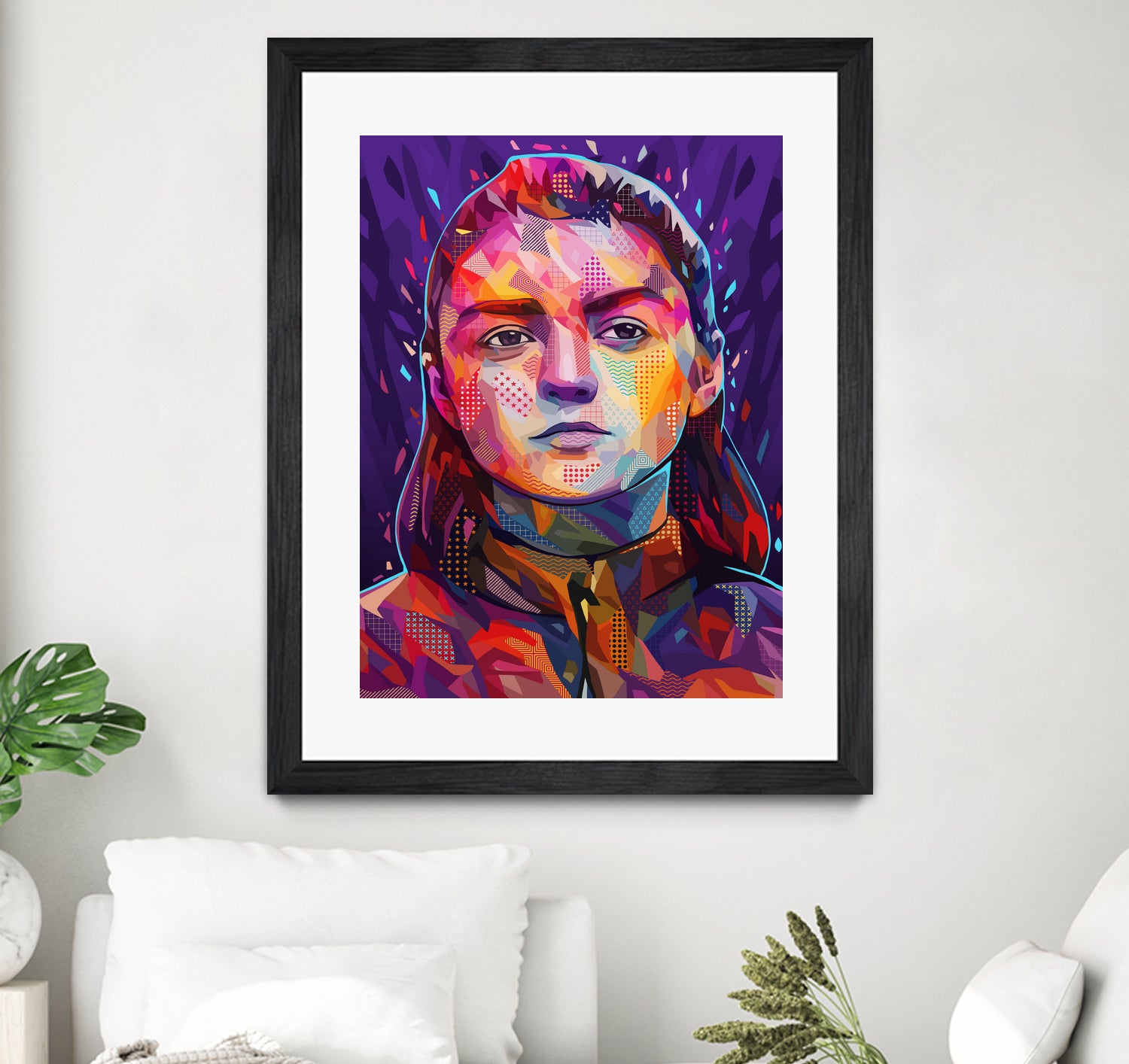 Pop Arya Stark by Alessandro Pautasso on GIANT ART - fuchsia digital painting