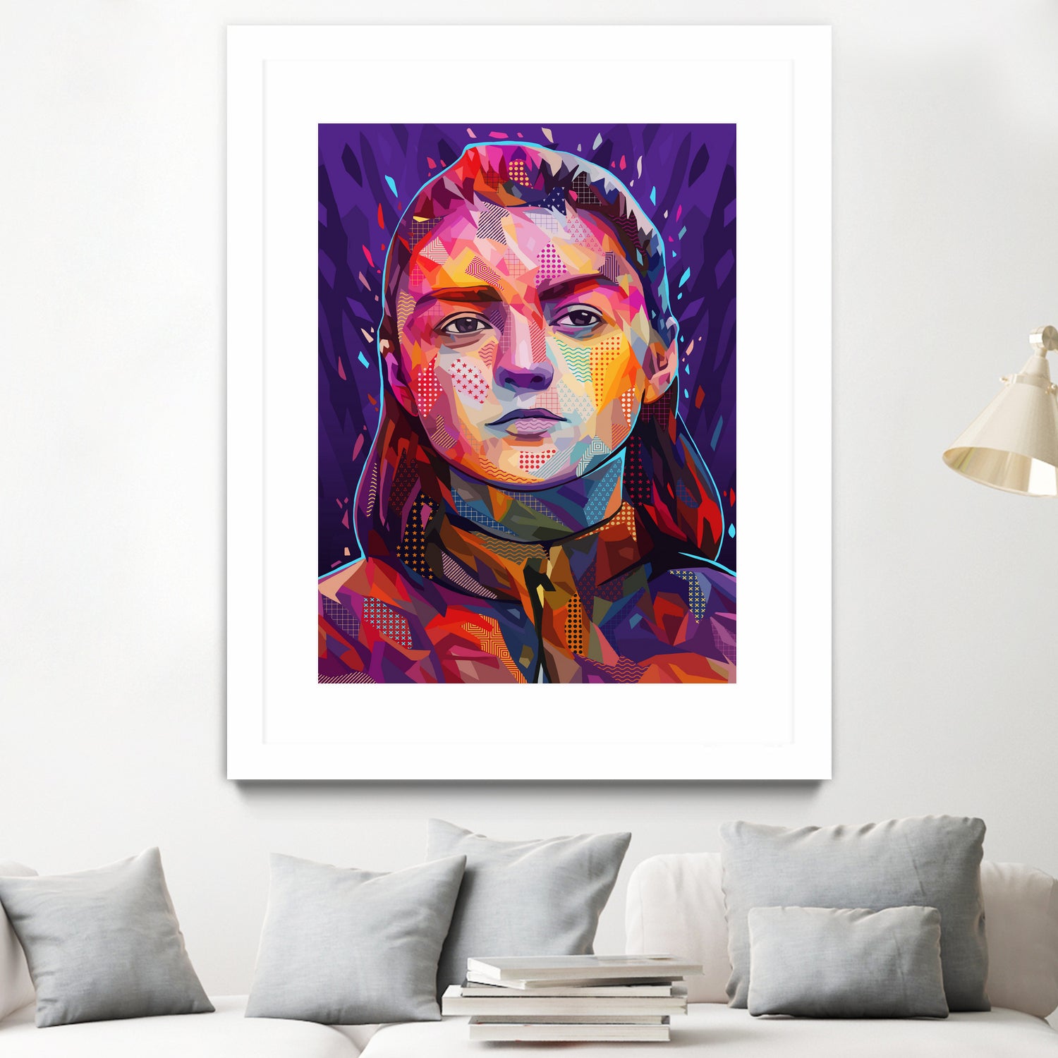 Pop Arya Stark by Alessandro Pautasso on GIANT ART - fuchsia digital painting