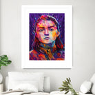 Pop Arya Stark by Alessandro Pautasso on GIANT ART - fuchsia digital painting