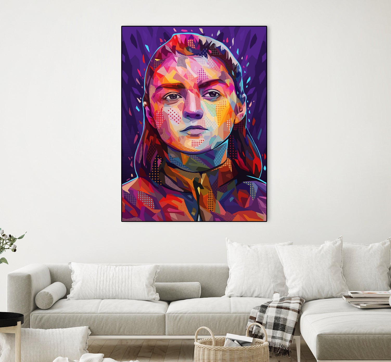 Pop Arya Stark by Alessandro Pautasso on GIANT ART - fuchsia digital painting