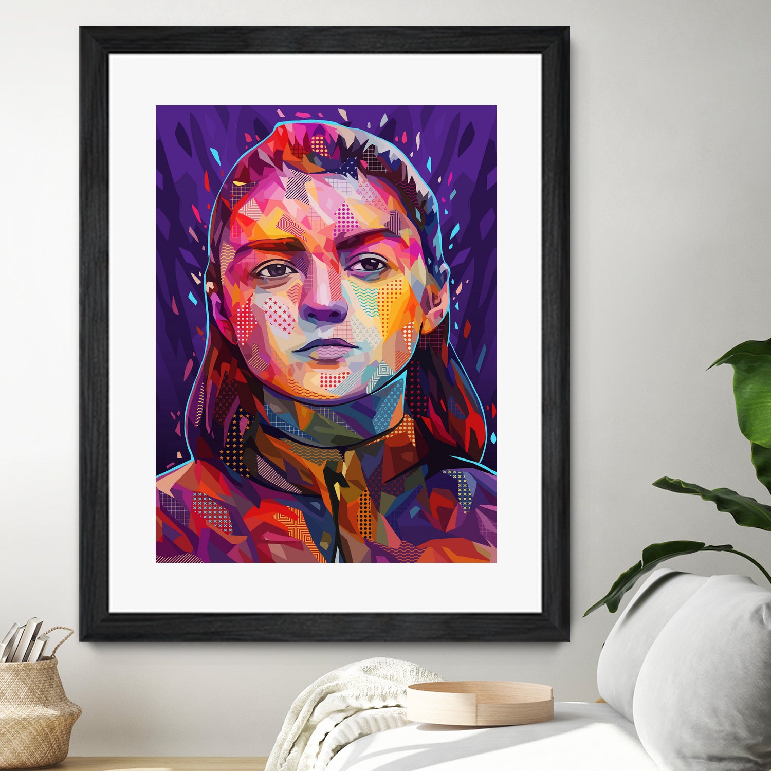 Pop Arya Stark by Alessandro Pautasso on GIANT ART - fuchsia digital painting