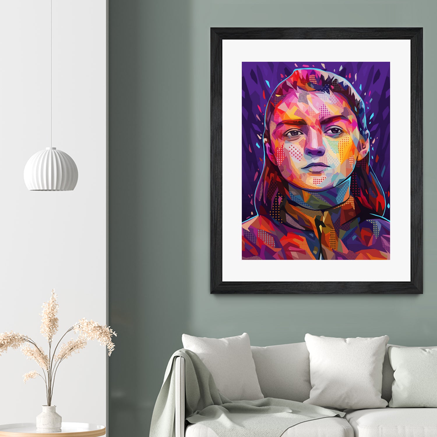 Pop Arya Stark by Alessandro Pautasso on GIANT ART - fuchsia digital painting