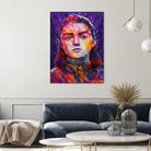 Pop Arya Stark by Alessandro Pautasso on GIANT ART - fuchsia digital painting