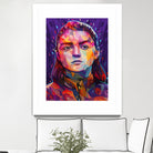 Pop Arya Stark by Alessandro Pautasso on GIANT ART - fuchsia digital painting