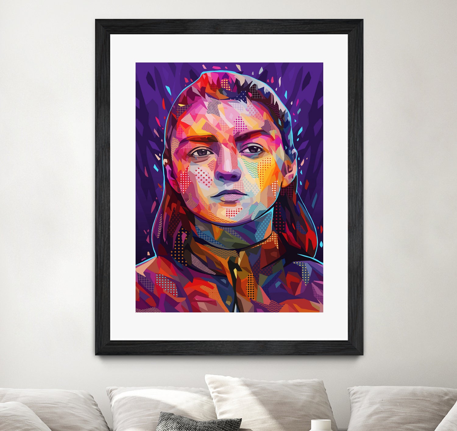 Pop Arya Stark by Alessandro Pautasso on GIANT ART - fuchsia digital painting