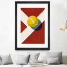 BALLS / Tennis (Clay Court) by Daniel Coulmann on GIANT ART - red digital painting