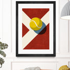 BALLS / Tennis (Clay Court) by Daniel Coulmann on GIANT ART - red digital painting