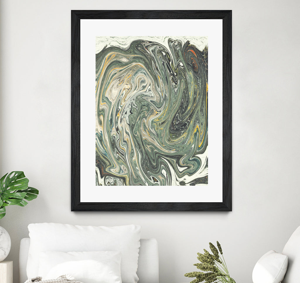 Abstract Marble Painting III by Amir Faysal on GIANT ART - gray digital painting