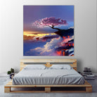 Dream and Reality by Rainbow style on GIANT ART - black 3d art