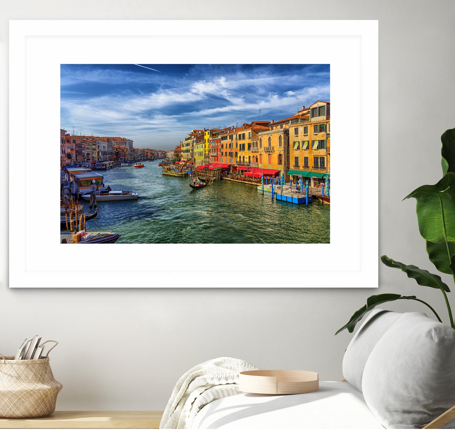 Grand Canal from Rialto Bridge by Darryl Brooks on GIANT ART - blue photo manipulation