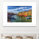 Grand Canal from Rialto Bridge by Darryl Brooks on GIANT ART - blue photo manipulation