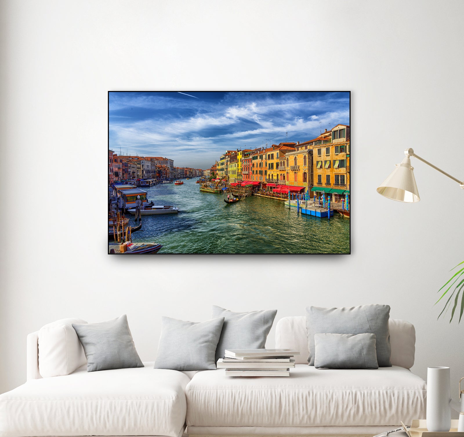 Grand Canal from Rialto Bridge by Darryl Brooks on GIANT ART - blue photo manipulation