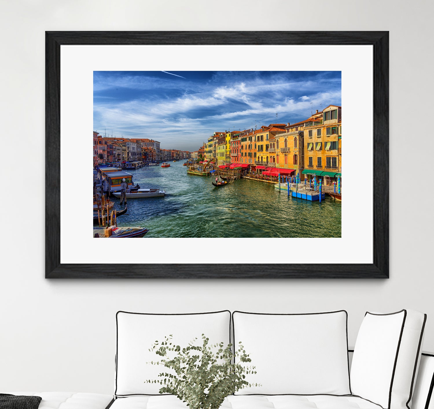 Grand Canal from Rialto Bridge by Darryl Brooks on GIANT ART - blue photo manipulation