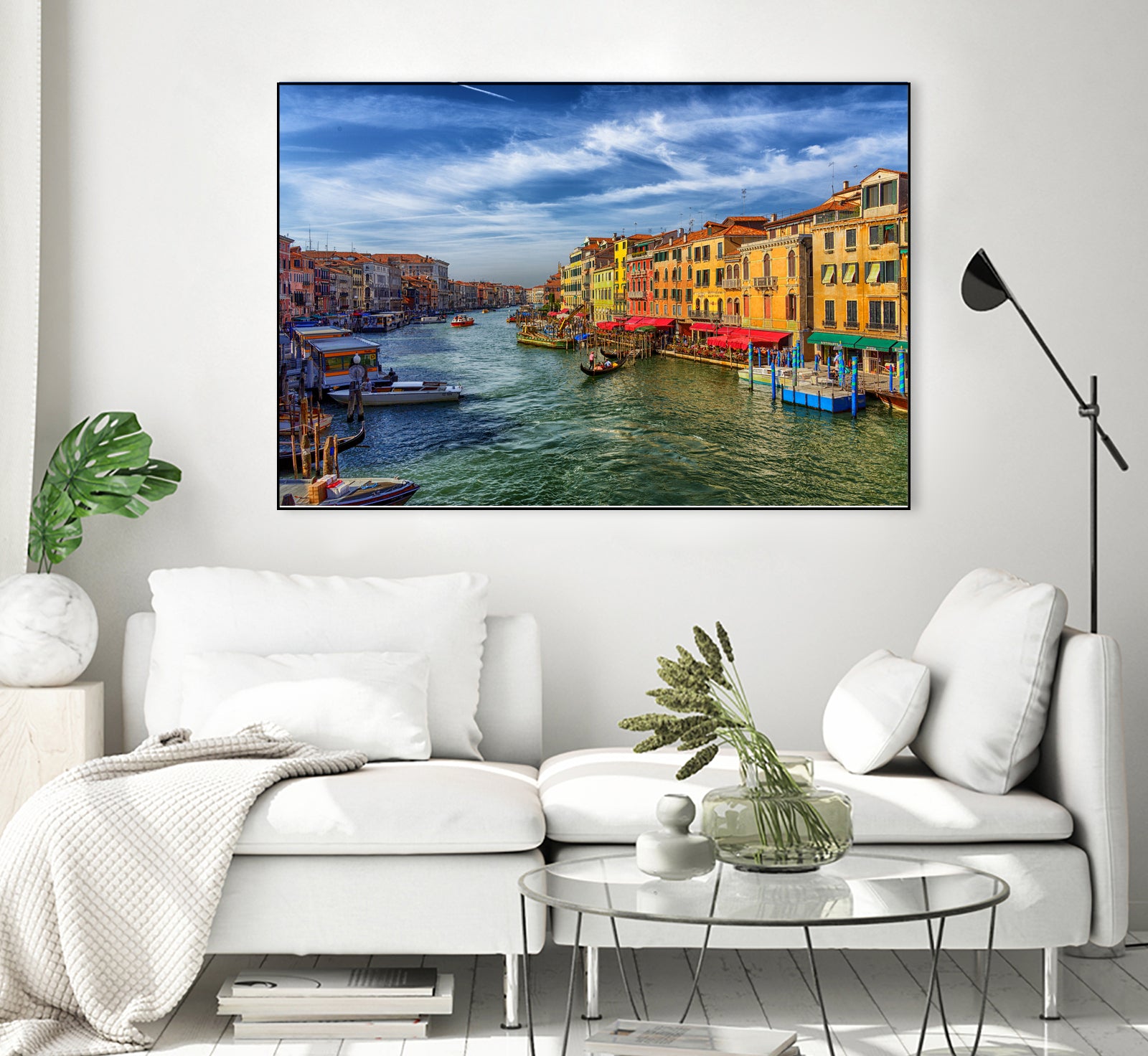 Grand Canal from Rialto Bridge by Darryl Brooks on GIANT ART - blue photo manipulation