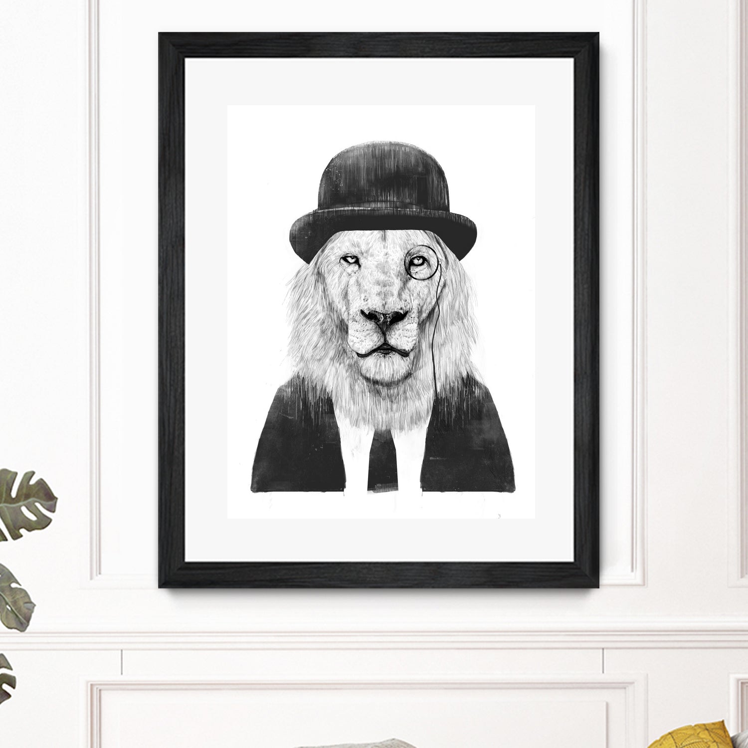 Sir Lion by Solti Balázs on GIANT ART - white digital drawing