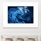 Abstract Marble Painting II by Amir Faysal on GIANT ART - blue digital painting