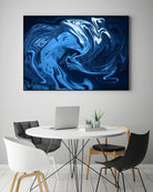 Abstract Marble Painting II by Amir Faysal on GIANT ART - blue digital painting