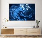 Abstract Marble Painting II by Amir Faysal on GIANT ART - blue digital painting