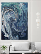 Abstract Marble Painting by Amir Faysal on GIANT ART - gray digital painting