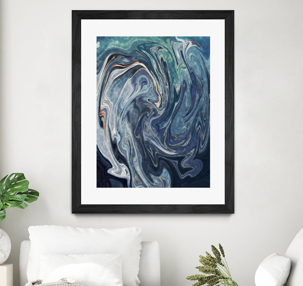 Abstract Marble Painting by Amir Faysal on GIANT ART - gray digital painting