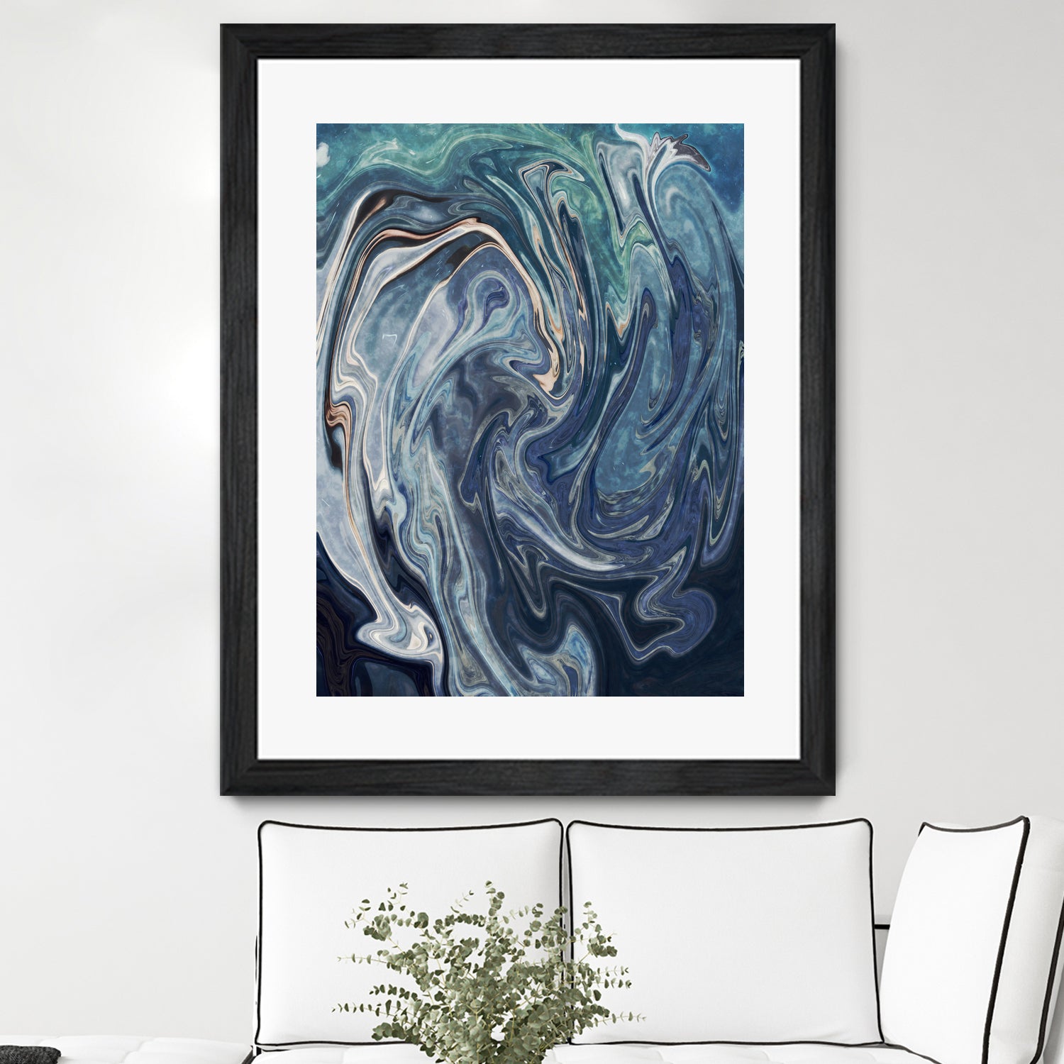 Abstract Marble Painting by Amir Faysal on GIANT ART - gray digital painting