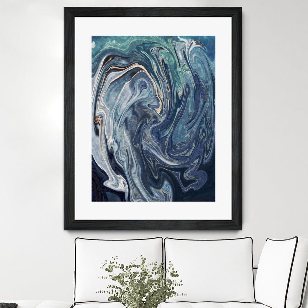 Abstract Marble Painting by Amir Faysal on GIANT ART - gray digital painting