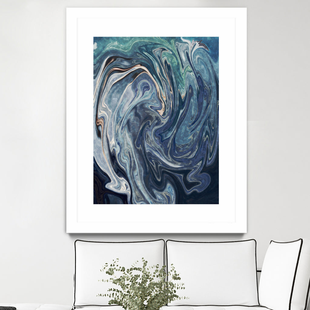 Abstract Marble Painting by Amir Faysal on GIANT ART - gray digital painting