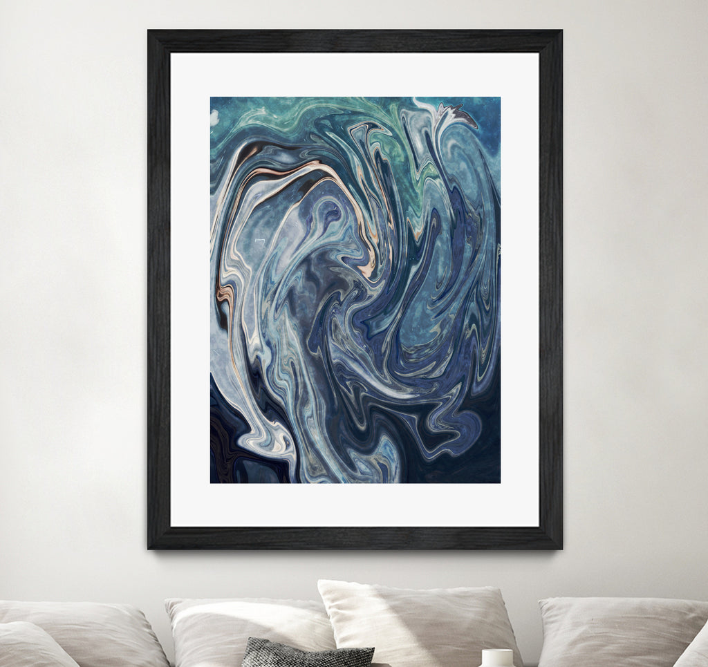 Abstract Marble Painting by Amir Faysal on GIANT ART - gray digital painting