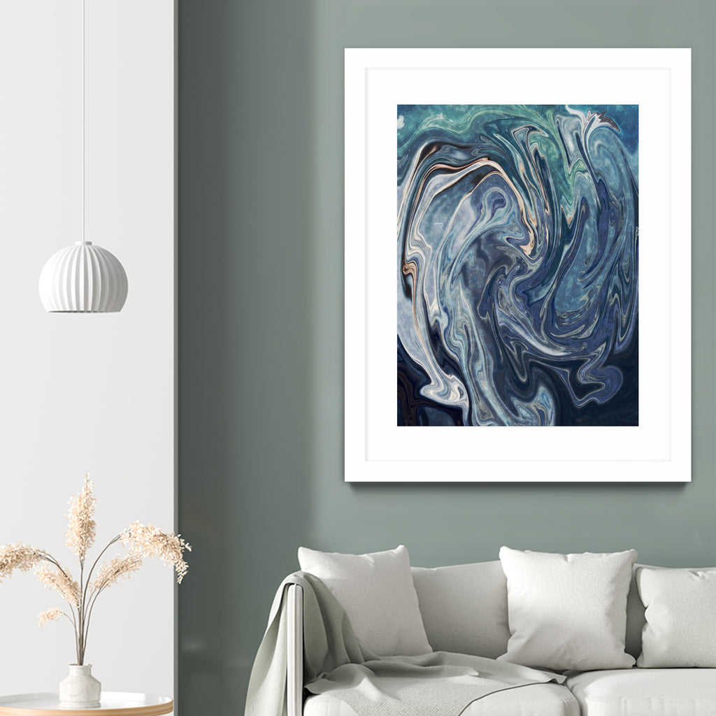 Abstract Marble Painting by Amir Faysal on GIANT ART - gray digital painting