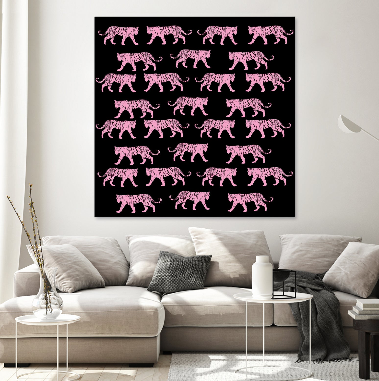 Pink Tiger by Vanka Manitarka on GIANT ART - pink digital painting