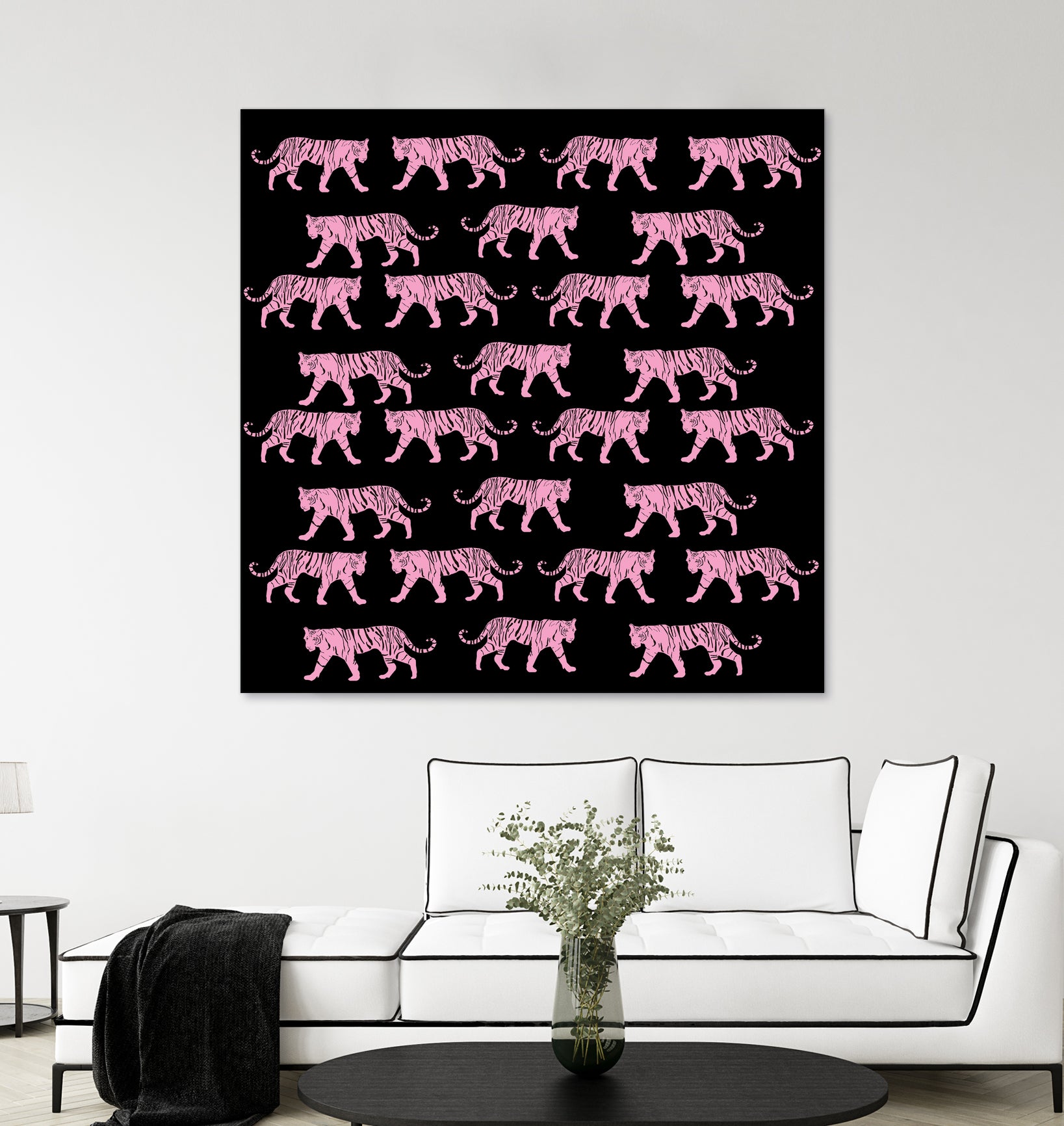 Pink Tiger by Vanka Manitarka on GIANT ART - pink digital painting