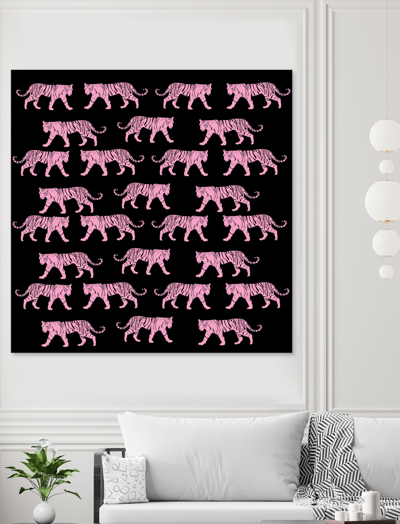 Pink Tiger by Vanka Manitarka on GIANT ART - pink digital painting