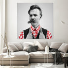 Hipster Nietzsche by Luigi Tarini on GIANT ART - gray photo manipulation