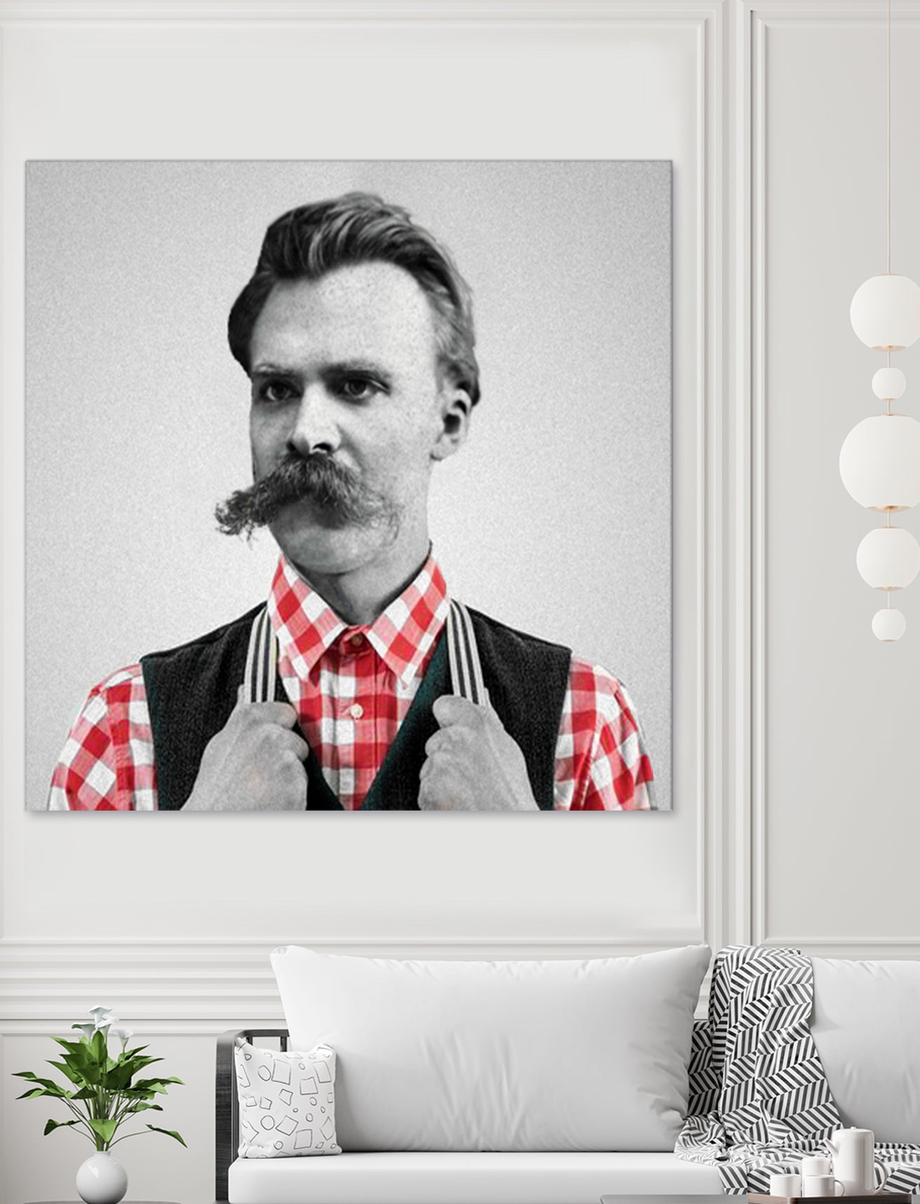 Hipster Nietzsche by Luigi Tarini on GIANT ART - gray photo manipulation