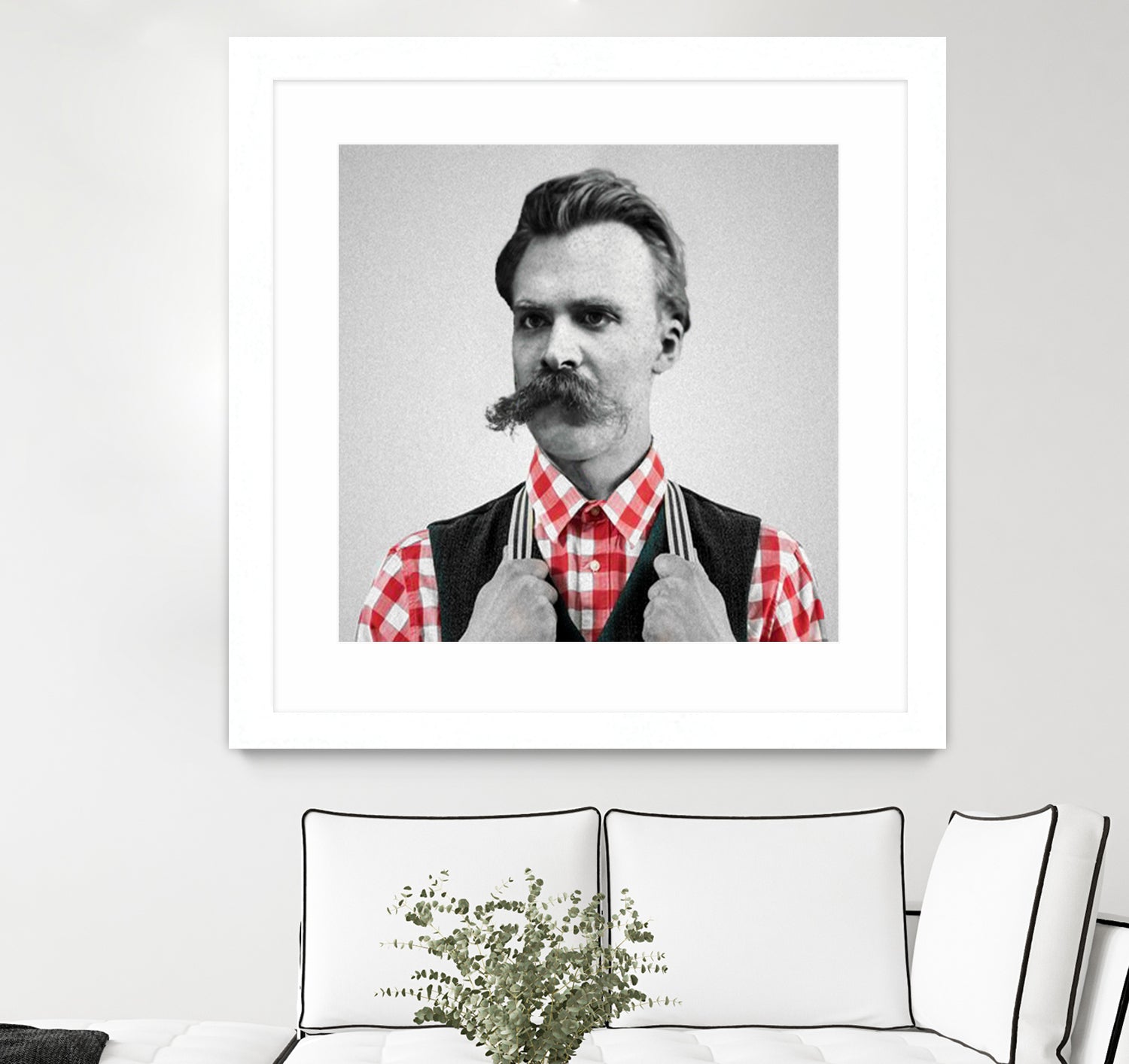 Hipster Nietzsche by Luigi Tarini on GIANT ART - gray photo manipulation