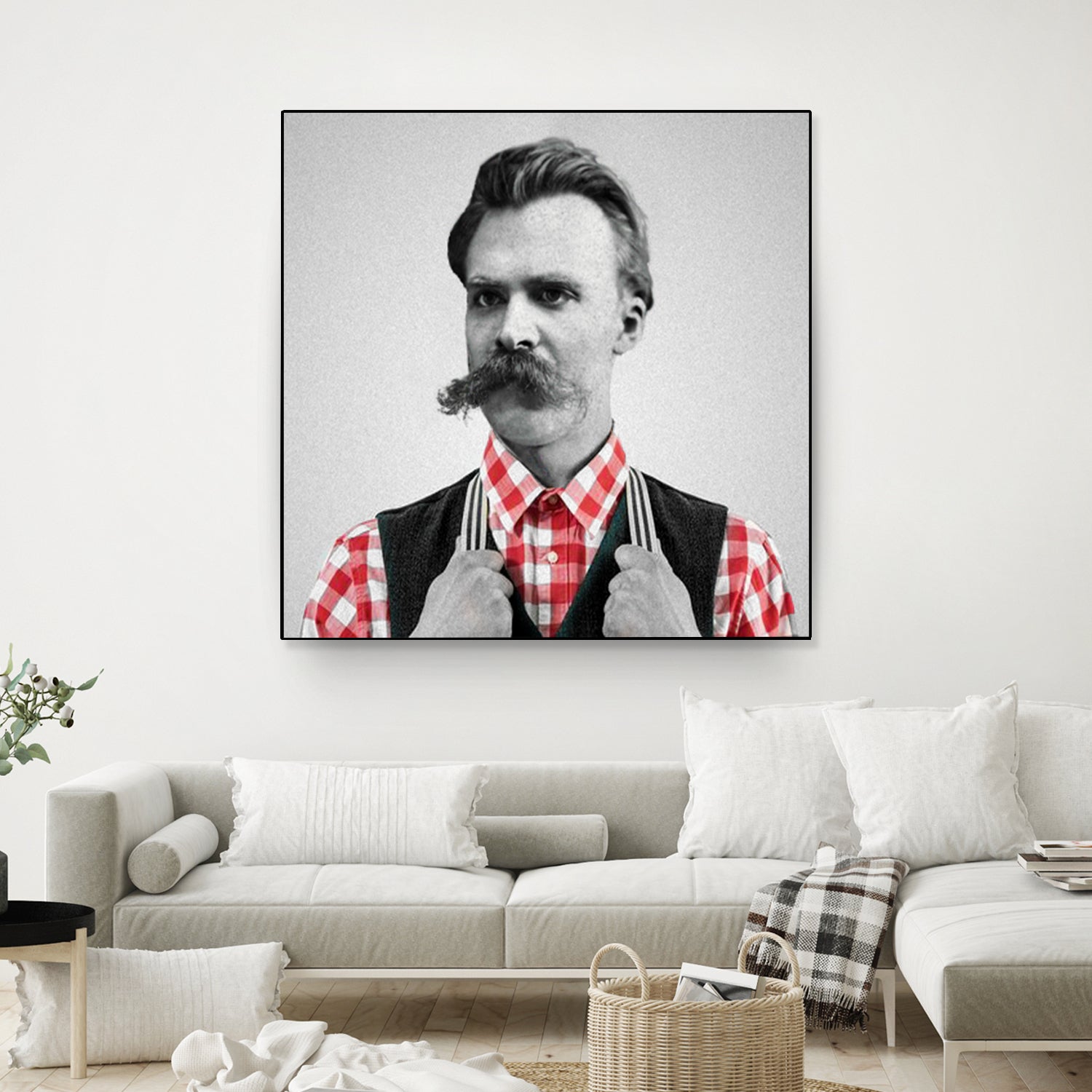 Hipster Nietzsche by Luigi Tarini on GIANT ART - gray photo manipulation