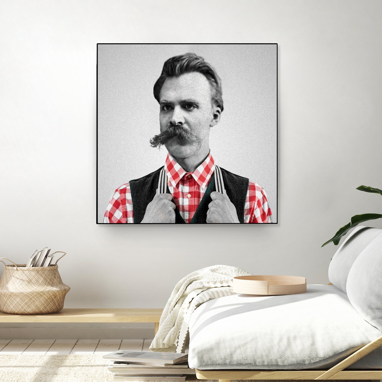 Hipster Nietzsche by Luigi Tarini on GIANT ART - gray photo manipulation