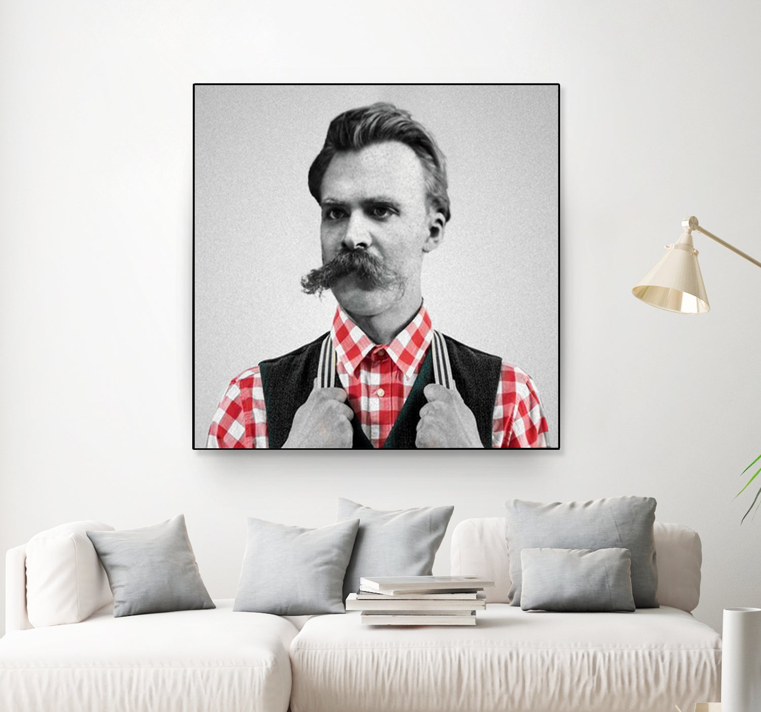 Hipster Nietzsche by Luigi Tarini on GIANT ART - gray photo manipulation